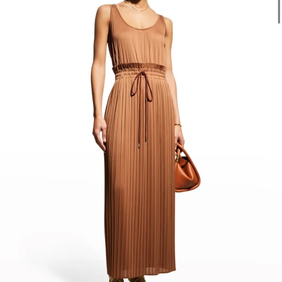 A.L.C. Dresses & Skirts - A.L.C. Bronze Val Pleated Midi Sleeveless Dress